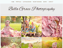 Tablet Screenshot of bellagracephotographynow.com